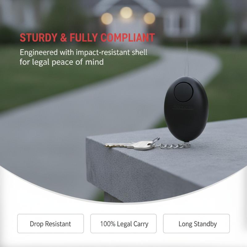 1PC 120dB Loud Personal Safety - Personal Alarm Keychain ulasan dan harga