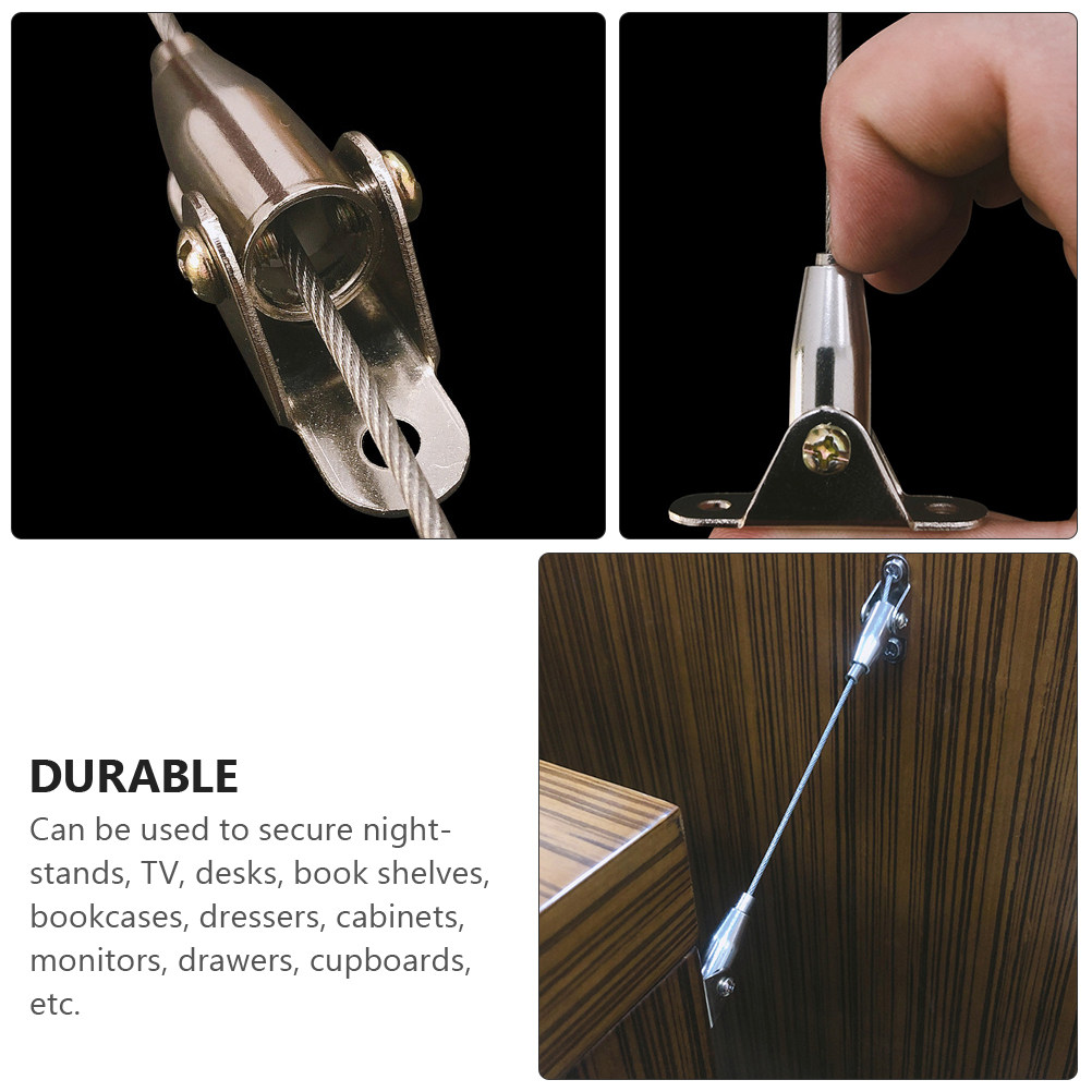 2Sets Heavy Duty Furniture Str - Earthquake Anchor Strap ulasan dan harga