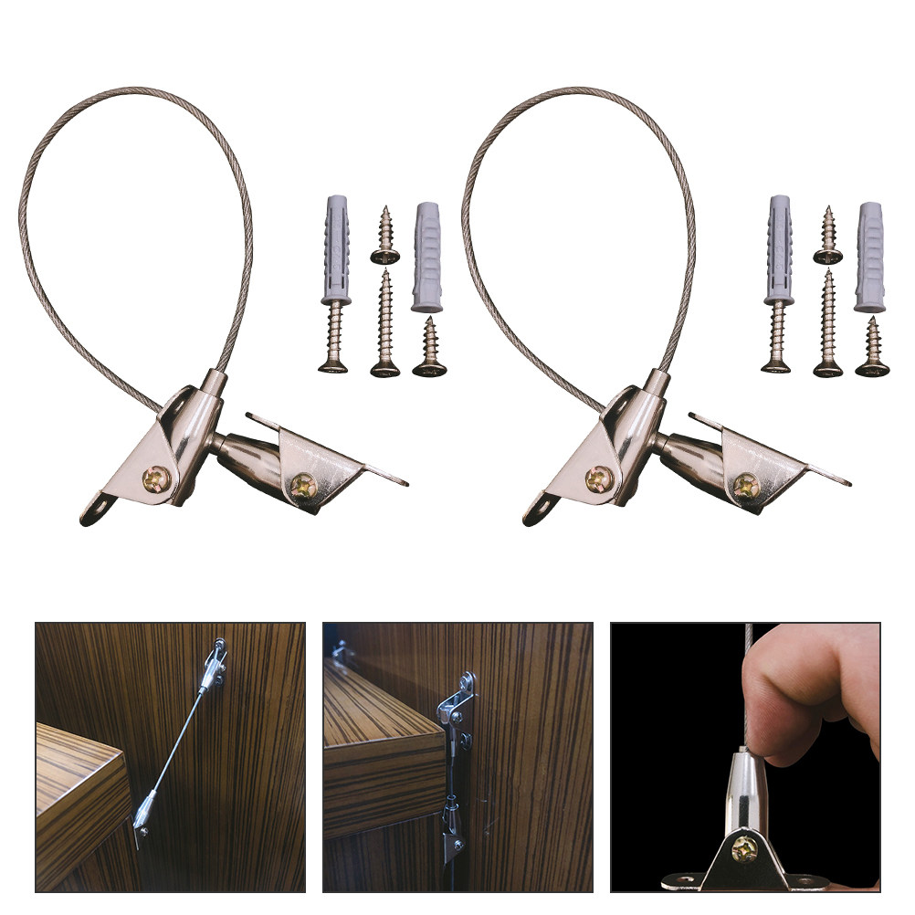 2Sets Heavy Duty Furniture Str - Earthquake Anchor Strap ulasan dan harga