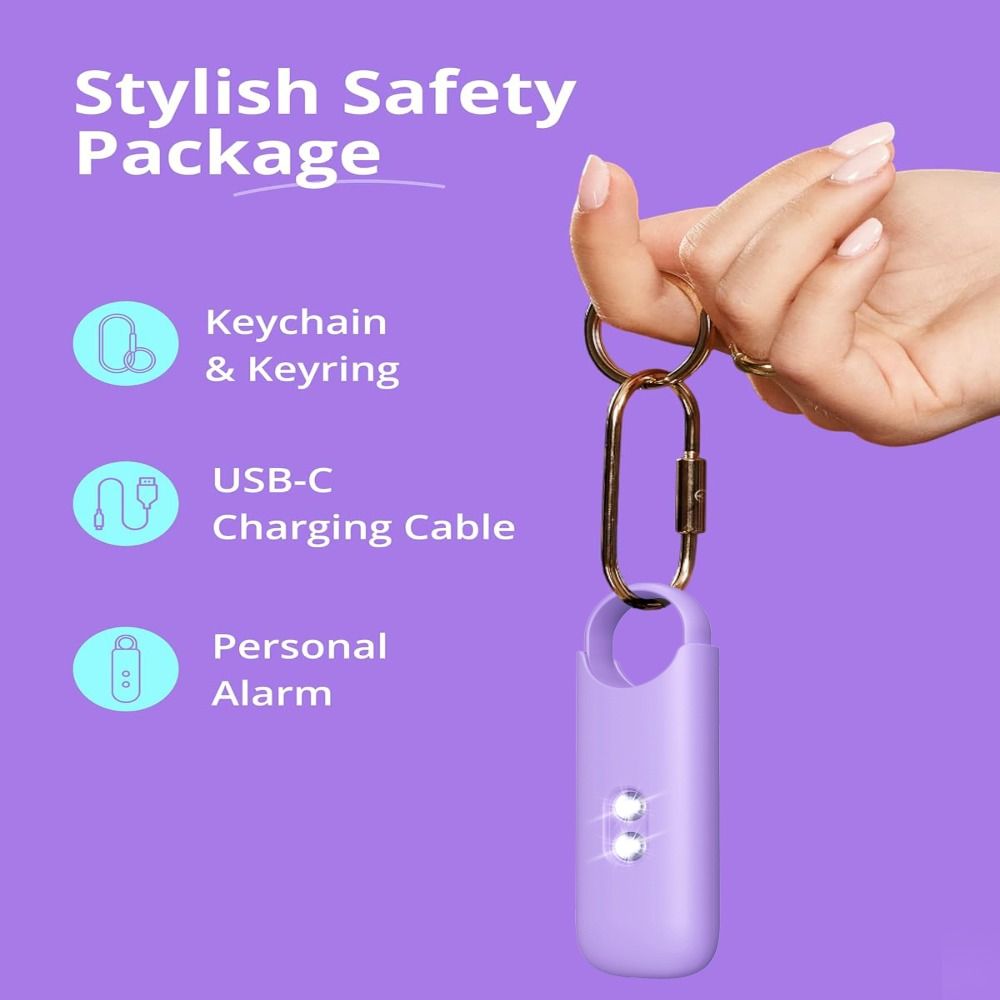 130dB Personal Safety Alarm wi - Personal Alarm Keychain ulasan dan harga