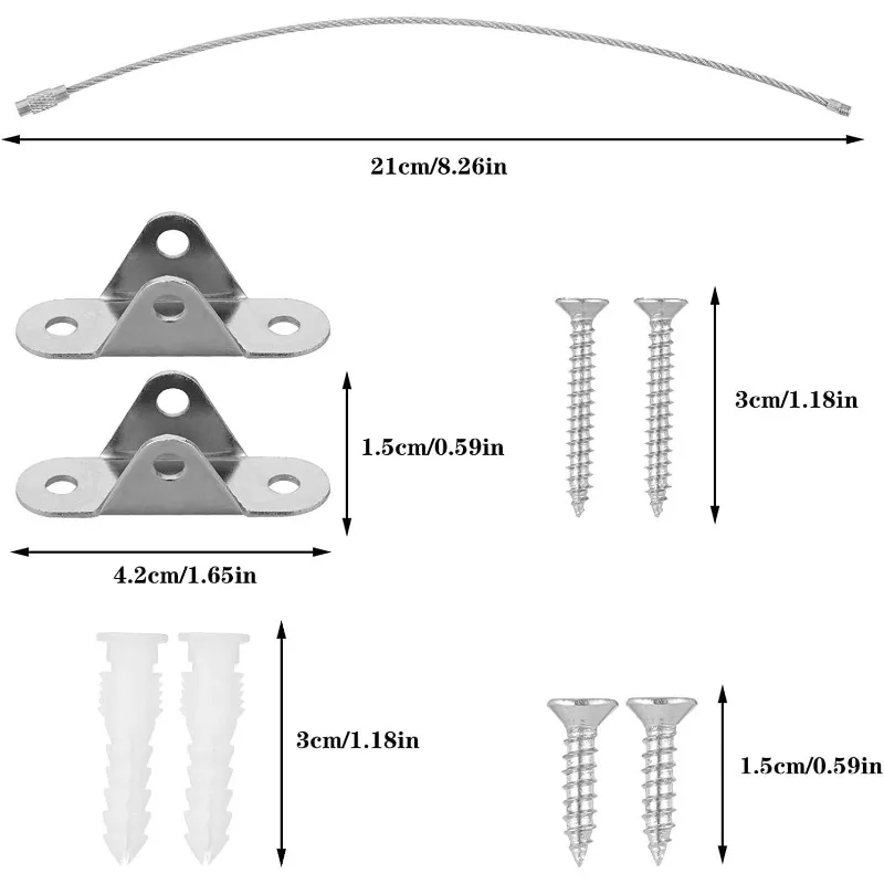 6 Sets Anti Tip Furniture Anch - Earthquake Anchor Strap ulasan dan harga