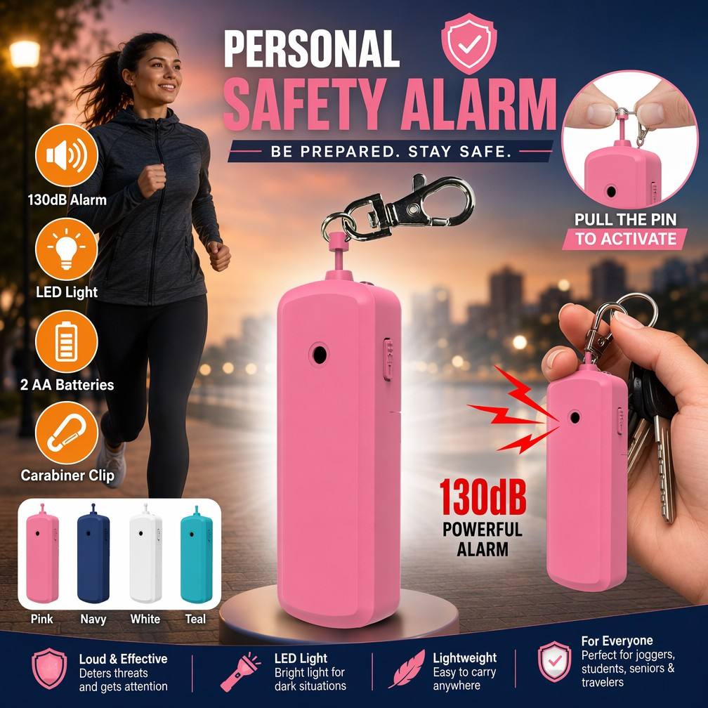 Portable 130dB Anti Wolf Alarm - Personal Alarm Keychain ulasan dan harga