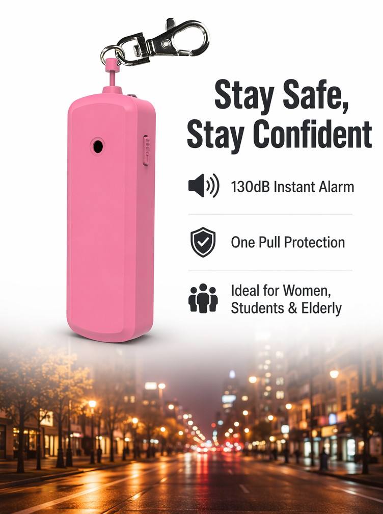 Portable 130dB Anti Wolf Alarm - Personal Alarm Keychain ulasan dan harga