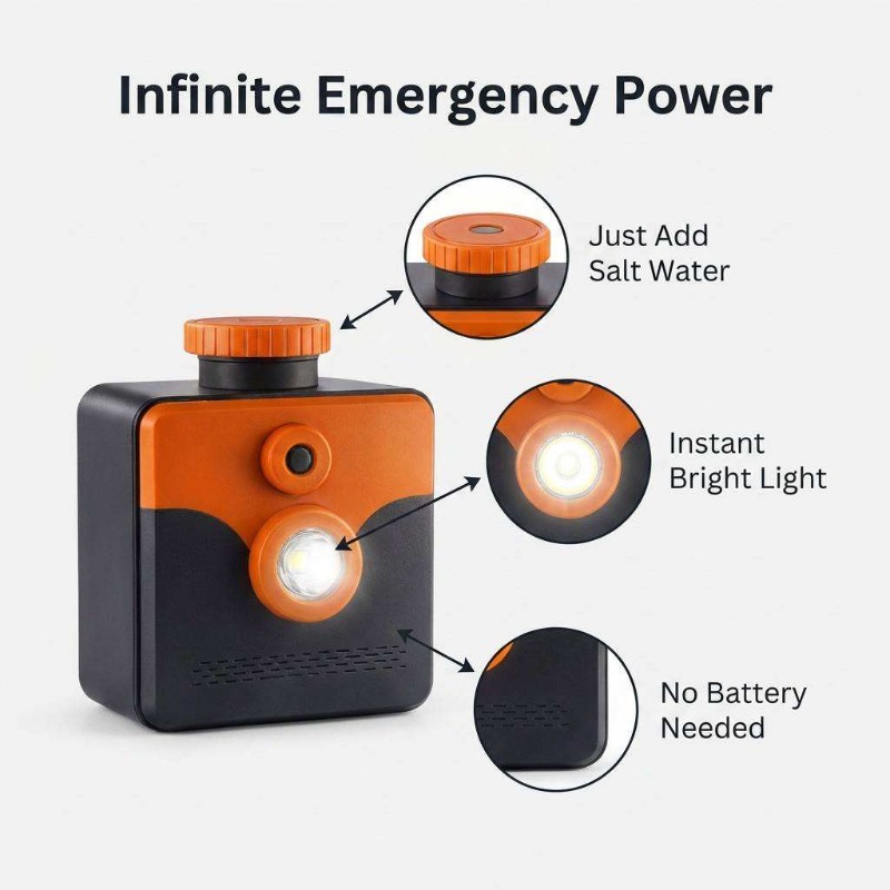 Saltwater Lamp Salt Water Powe - Power Outage Light ulasan dan harga